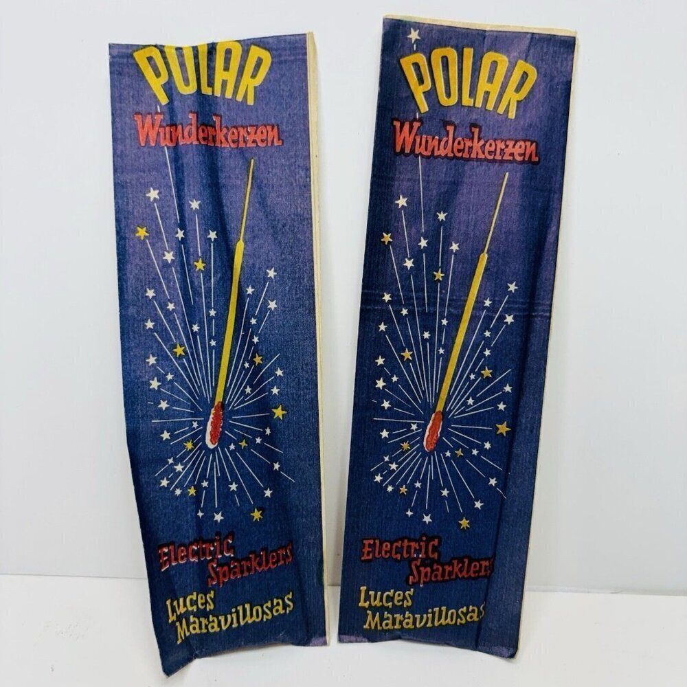 Polar Wunderkerzen Electric Sparklers Lot‎ Of 2 Packs 6151 BAM-P Vintage RARE
